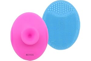 Face Scrubber,Soft Silicone Facial Cleansing Brush Wash Sponge Massage Pore Blackhead Removing Exfoliating Scrub for Sensitiv