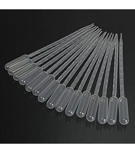 PATIKIL 120 Stück Einweg-Pipetten 0,3 Ml – Transparente Transferpipetten Aus Kunststoff, Kalibriert, Für Labor, Kosmetik, Harz & Öle