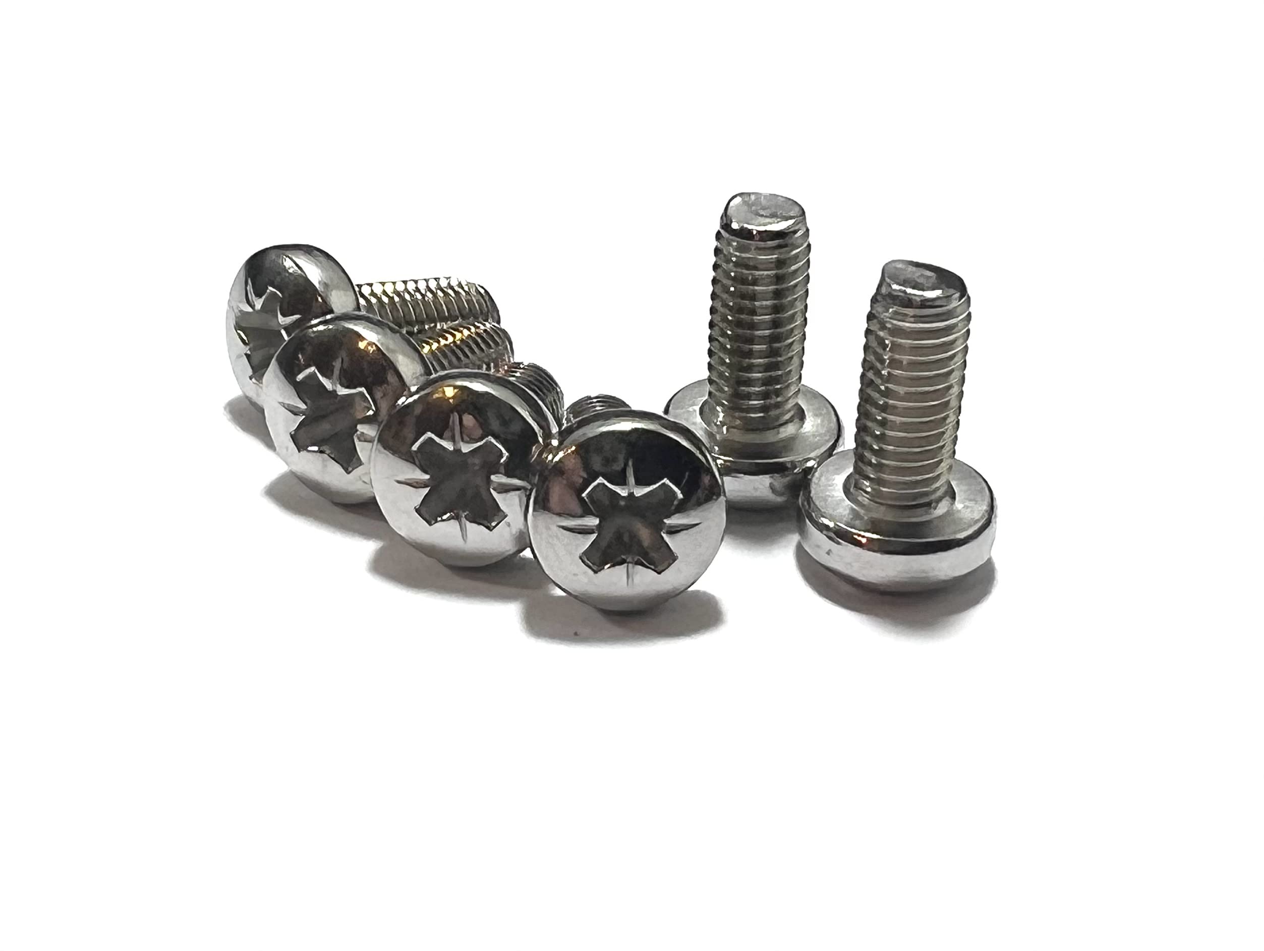 M5 (5mm x 20mm) Pozi Pan Head Machine Screws - A2 Grade Stainless Steel (Pack of 20)