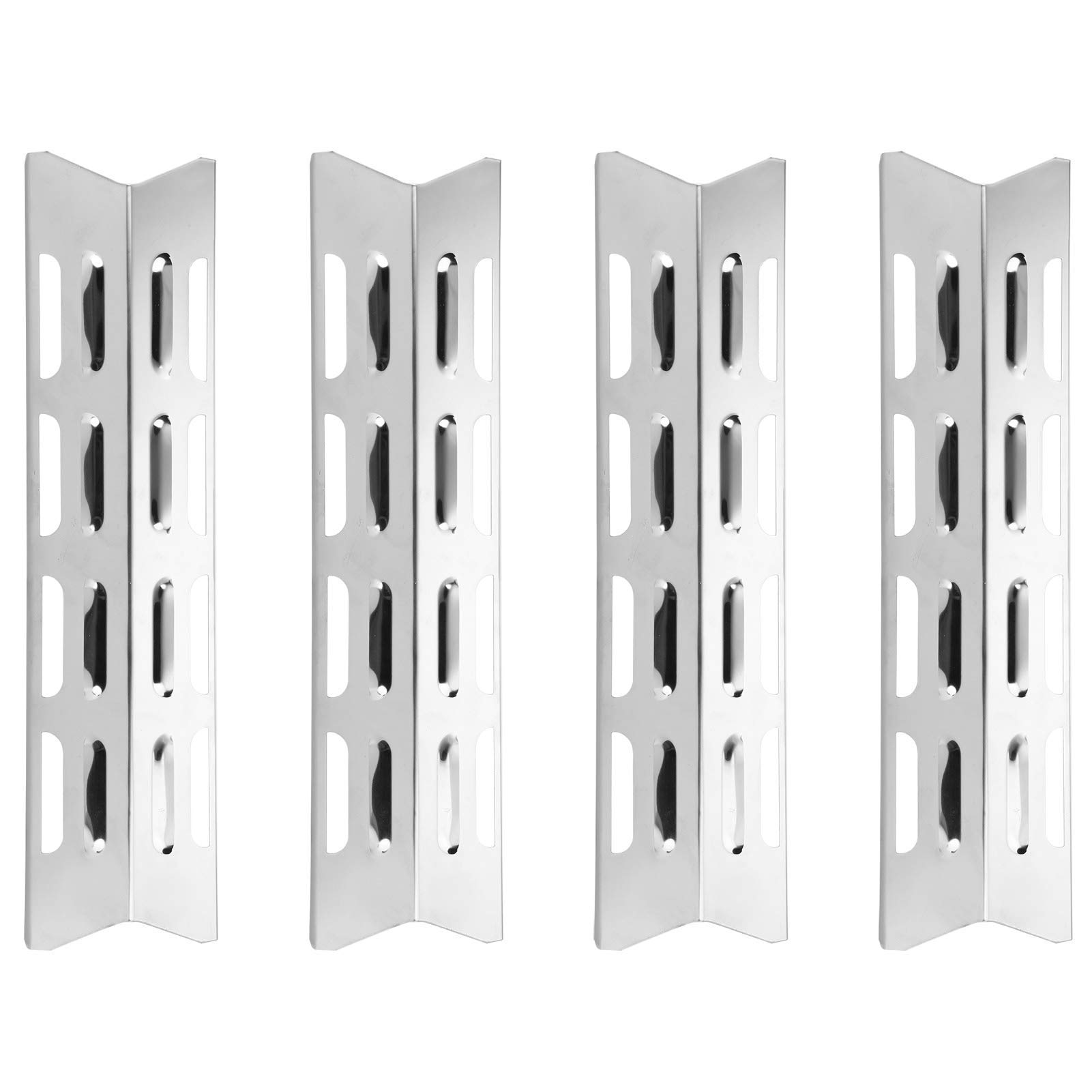 Atyhao Grill Replacement Parts Stainless Steel Heat Plate Shield Heat Tents Deflector Burners Cover Accessory, 4-Pack