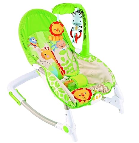 Baby Grow Newborn-to-Toddler Portable Rocker Cum Bouncer with Soothing Vibration and Musical Toy