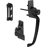 Prime-Line K 5082 Black Push Button Latch with 1-1/2 In. Hole Center (1 Set)