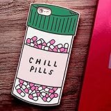 iPhone 6 Plus Case, iphone 6S plus Case, Crazy Panda® New Cute 3D Chill Pills Soft Silicone Phone Case for iPhone 6 plus/6S plus