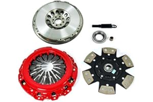 EFORTISSIMO RACING EFT Stage 3 Clutch Kit with Lightweight Chromoly Flywheel for G35 350Z 3.5L VQ35DE 6-CYL - Features 6-Puck Copper Ceramic Disc with 12 High-Coefficient Friction Pads - Offers 12 Month Brand Warranty