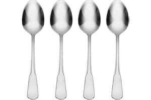 Oneida B750004C Colonial Boston Everyday Flatware Dinner Spoons, Set of 4