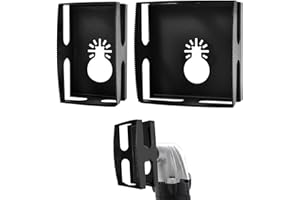 LEONTOOL 2 Pcs Square Slot Cutter for Oscillating Multi-Tool, Electrical Box Drywall Outlet Cutout Tool, One Step in Place Os