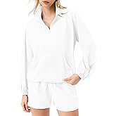 Locachy Women's Lightweight Half Zip Athletic Jacket Stand Collar Sun Protection Workout Pullover Top