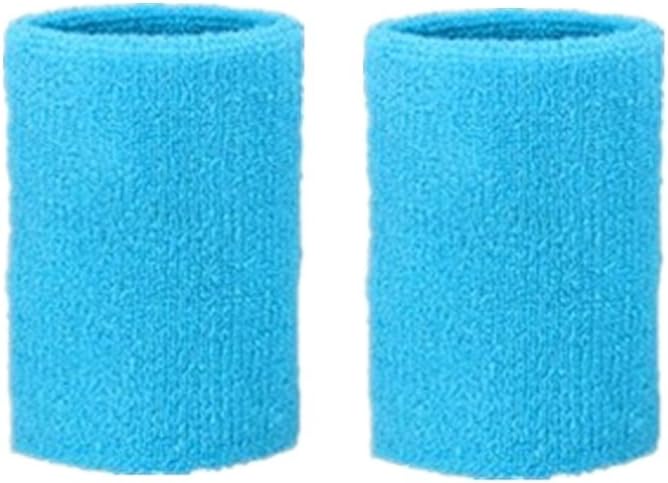 Kagogo 3 Inch Cotton Sports Wristband/Sweatband for Basketball Tennis and Other Sports, Price/Pair (Yellow): Clothing