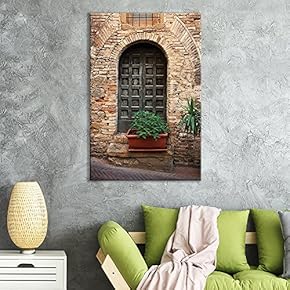 Canvas Wall Art of Itallian Style Brick Arch Way | 12" x 18"