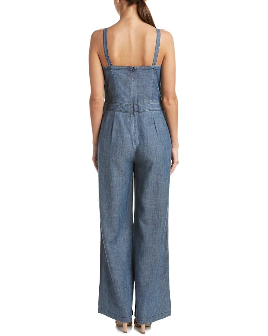 trina turk denim jumpsuit
