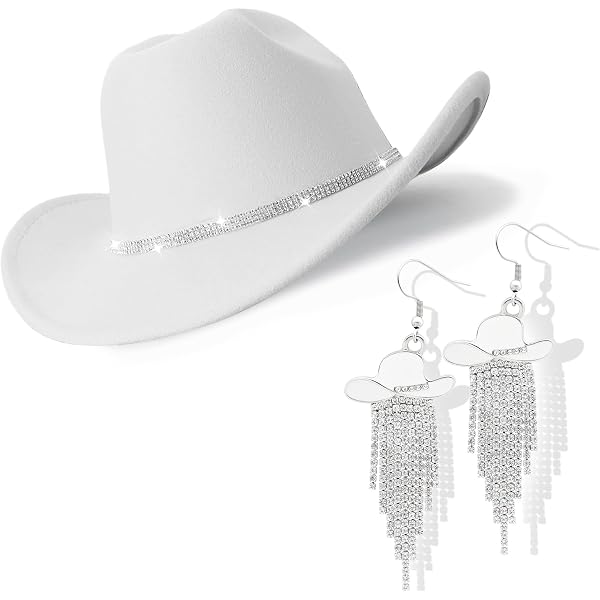 THDZS Cowboy Hat for Women Men with Sparkly Stars Brim  display picture 1