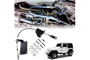 loosoo Transfer Case Cable Shift Linkage Kit Compatible with JEEP Wrangler TJ 1997-2006, Upgrade Heavy Duty 231 Transfer Case Stock Shift Linkage