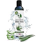 Earth's Daughter Organic Aloe Vera from 100% Pure and Natural Cold Pressed Aloe with 8 oz Disc Top Dispenser - Great for Face