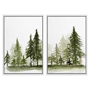 SIGNWIN 2 Piece Framed Canvas Wall Art Nordic...