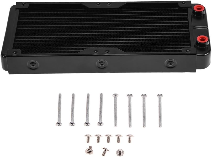 SOONHUA 240MM Aluminum Computer Ra/diator Water Cooling Cooler 18 Tubes