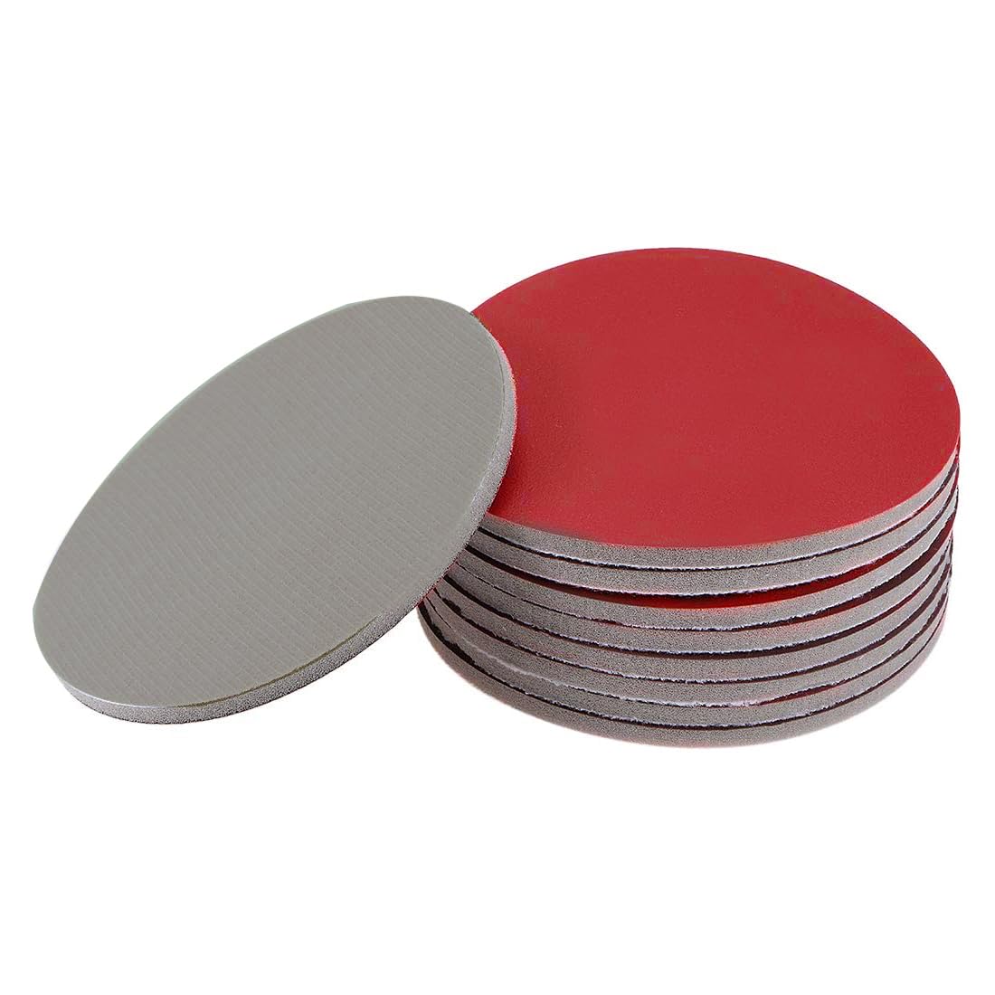 MACHSWON 5 Inch Sander Pad Sanding Sponge for Auto Wood Drywall Metal Brown Corundum 3000 Grit 9Pcs
