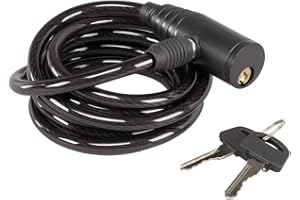 Hunters Specialties 6 ft Cable Lock with Key - Hunting Weather-Resistant Heavy Duty Anti-Theft Security Cable for Treestands,