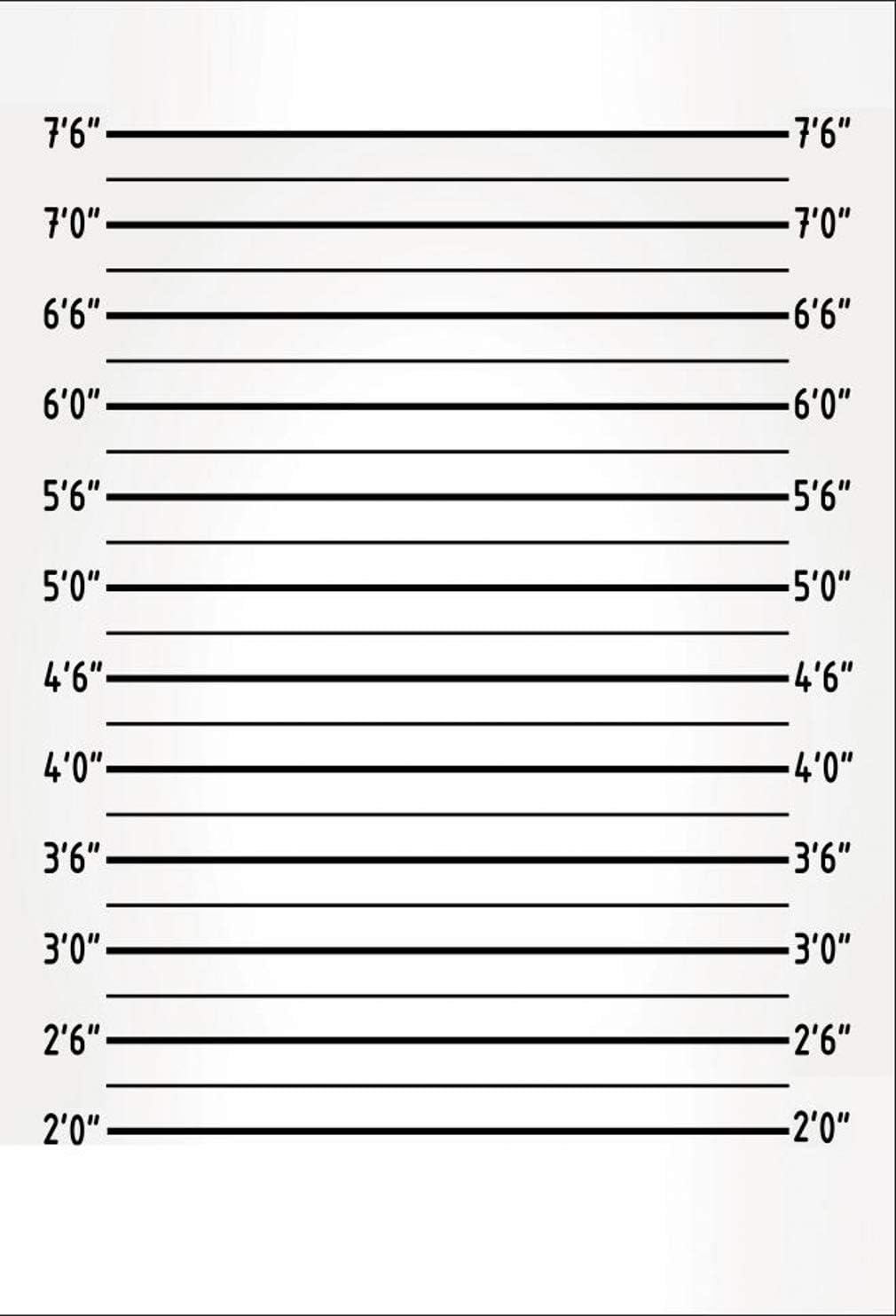 5x7 ft Mugshot Background Digital Printed White Police Lineup Prop Photography Studio Backdrop