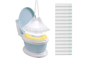 Tebery 200 Pack Portable Potty Chair Liners With Drawstring, Disposable Bags for Baby Toilet Training Seat