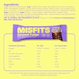 Misfits Caramel Fudge Vegan Protein Bars 15 g Protein Pack of 15 view 5