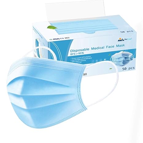 Wecool Nonwoven Fabric 3 Ply Disposable Face Mask with BFE 95; ISO; CE and SITRA Certified