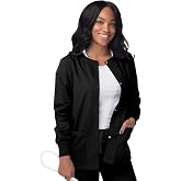 Sivvan Women's Scrubs Warm-Up Jacket/Front Snaps - Round Neck
