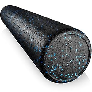 LuxFit Foam Roller, Speckled Foam Rollers for Muscles 3 Year Warranty Long High Density Foam Roller for Physical Therapy…