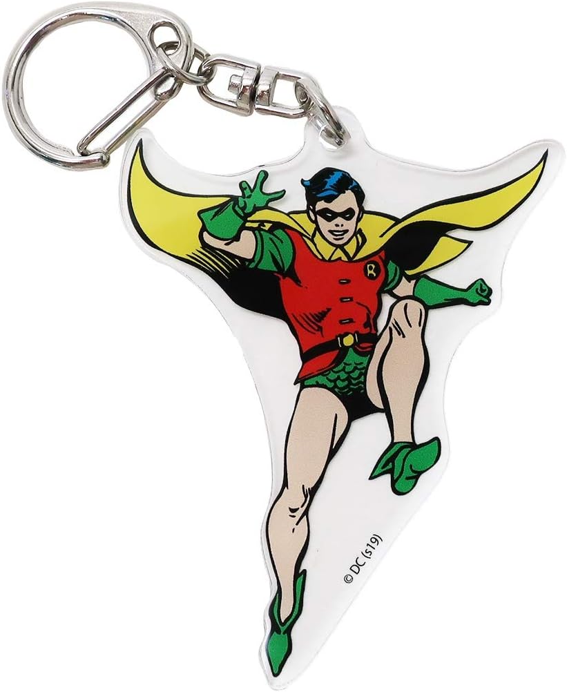 Amazon バットマン アクリルキーホルダー ロビン Wbbt865 レッド アニメ 萌えグッズ 通販