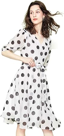 french polka dot dress