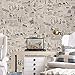 Vintage Newspaper Peel and Stick Wallpaper Decorative Wall Paper Waterproof Self Adhesive Shelf Drawer Liner Roll 17.7 Inch x 32.8 FT