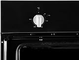 SIA SSO59BL 60cm Single Electric Oven Multi-function Black Glass Front view 2