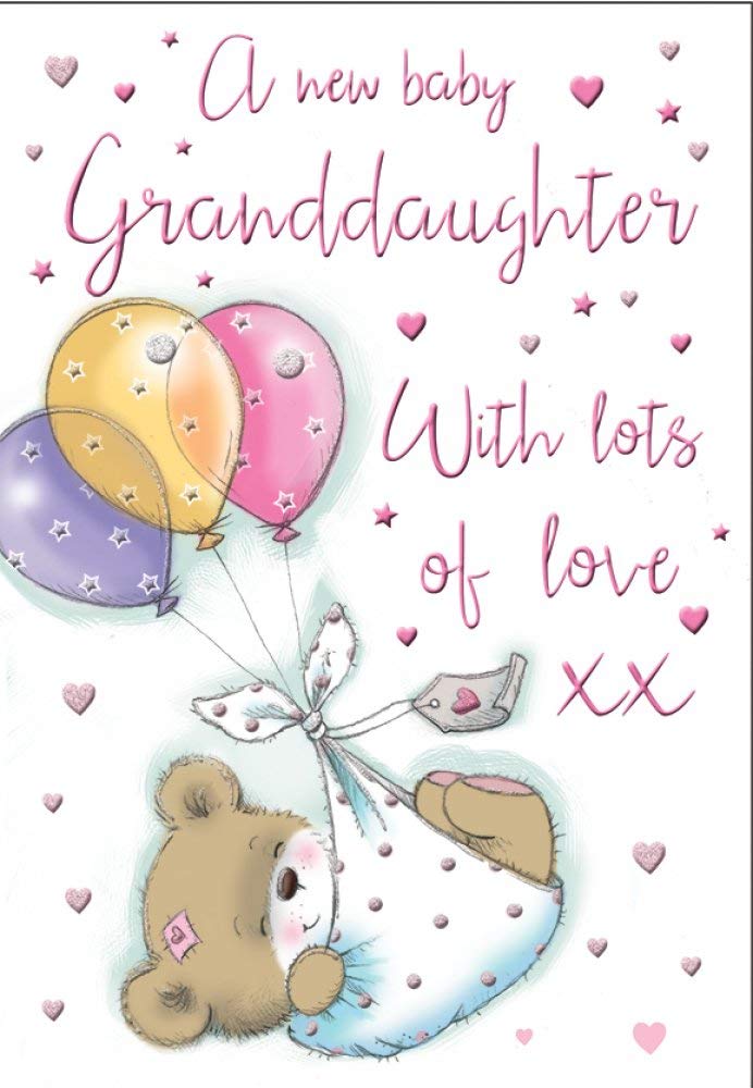 Regal Publishing Baby Card Birth of Granddaughter - 9 x 6 inches