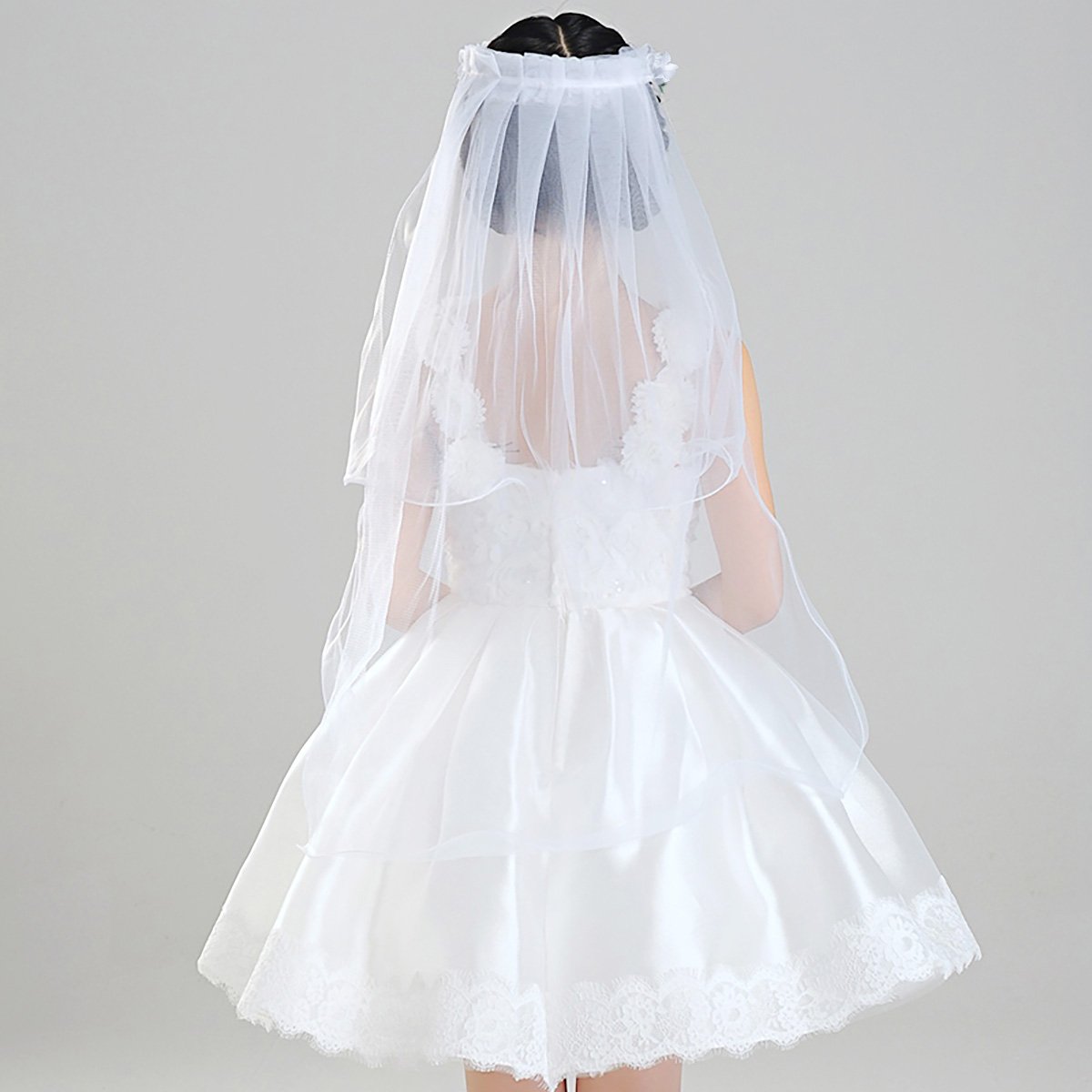 BESTOYARD Girls First Communion Veils Flower Veils Wreath Wedding