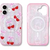 Sonix Case for iPhone 17 | Compatible with MagSafe | 10ft Drop Tested | Coquette Cherries