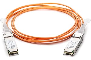 10Gtek 56G QSFP Infiniband IB FDR, Active Optical Fiber Cable (AOC), Compatible for Mellanox MC220731V-002, 2-Meter(6.5ft)