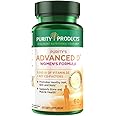 Purity Products Dr. Cannell's Advanced Vitamin D Women's Formula Fortified with Lutein and Biotin for Healthy Skin and Hair - 60 Vegetarian Capsules
