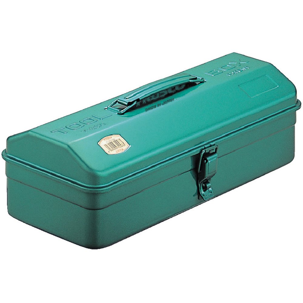 TRUSCO Hip Roof Steel Tool Box Green Y350GN W14.7xD6.5xH4.9 japan