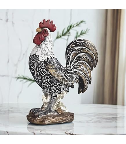 Amazon.com: Fitz and Floyd Toulouse Rooster Figurine, 19.5-Inch