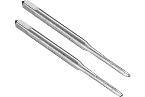 uxcell 2pcs Hand Bottom Tap #1-72 UNF 2B Thread Bottoming Style Threading Taps High Speed Steel HSS6542 Straight Flutes Screw