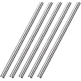 uxcell 6mm x 150mm 304 Stainless Steel Solid Round Rod for DIY Craft - 5pcs