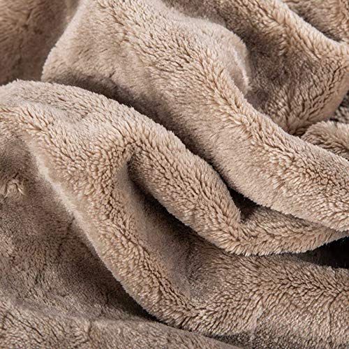 Baby Blanket or Pet Blanket, Comfy Soft Warm Blankets for Baby Girls and Boys, Dog and Cat, Plush Fleece Throw Blankets for Sofa, Couch, Travel and Camping (Grid 28\