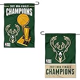 Milwaukee Bucks 2021 NBA Champions Double Sided Garden Flag Banner