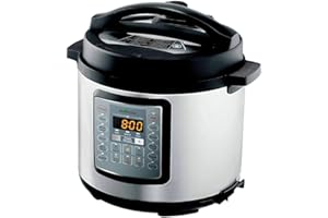 Ecohouzng Stainless Steel Electric Pressure Cooker 6 L (6.3 qt.), Silver (ECP50034)