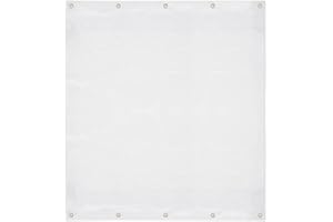 COVERS & ALL Outdoor Clear Tarp Curtain Waterproof - Weather Resistant Patio Clear Curtain for Pergola, Porch, Gazebo, Cabana