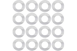 ABBECIAO 100 Discs Metal Stamping Washer Blanks, 1" Aluminum Dog Tags Round with Hole for Handmade Jewelry Making Crafts Personalized Gifts