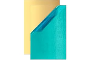 SUNKOO 2 Pcs Brass Sheet,4" x 8",20 Gauge(0.8mm) Thickness, 99.9% Pure Brass Plate, for Engraving, Crafting, Jewelry