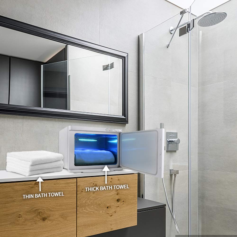 Multifunctional Towel Cabinet and Towel Warmer, Independent Control Lights and Heating Buttons.: Beauty
