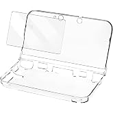 TriverseTech Clear Protective Case for 3DS XL &ndash; Transparent PC Hard Shell Cover with Dual Screen Protector Films &ndash; Not Compatible with New 3DS XL, Not Tempered Glass Films