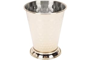 Pongnas Mint Julep Cup Stainless Steel Julep Cup Metal Julep Cup 304 Stainless Steel 400ml Drinking Cup for Cocktails Whiskey