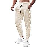 Fioboc Weekend Performance Joggers for Men Sweatpants with Zipper Pockets Athletic Jogger Mens Workout Pants M-3XL